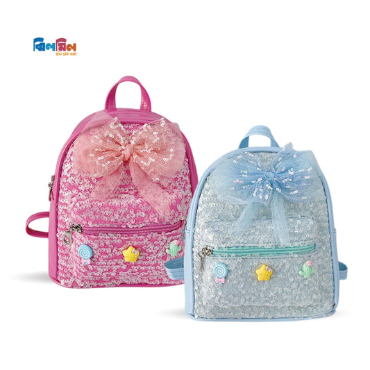 Mini Sequin Bow Backpack