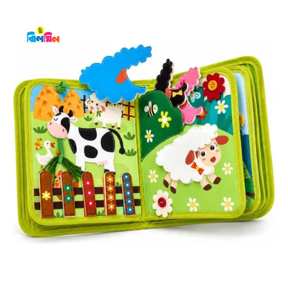 Farm Animal Story Busy Cloth Book