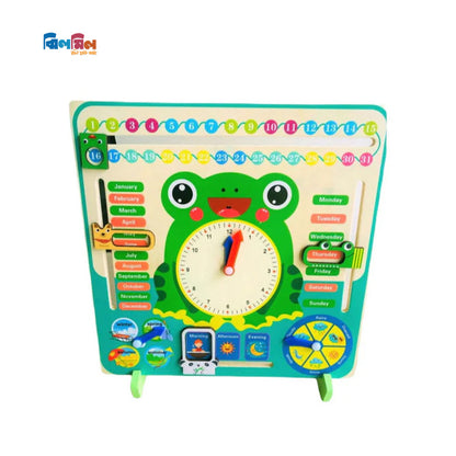Multifunctional Calendar Clock - Frog