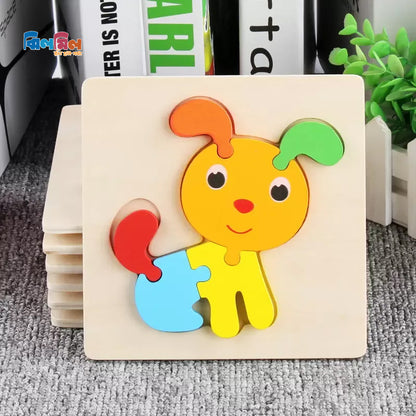 Baby 3D Wooden Puzzle Dog
