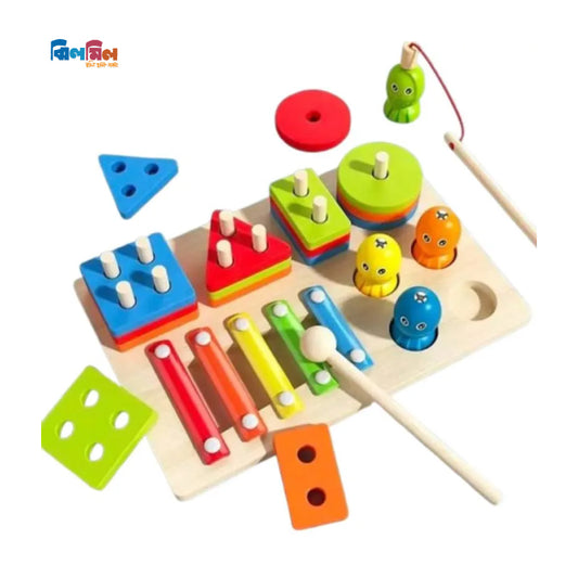 Wooden Three In One Column Set