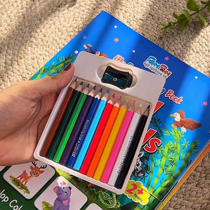 বেবিস ফার্স্ট কালারিং ব্যাগ (১ বাক্সে ১২টি বই)