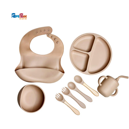 SILICONE BABY FEEDING SET