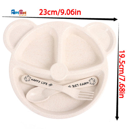 Cartoon Bear Training Plate