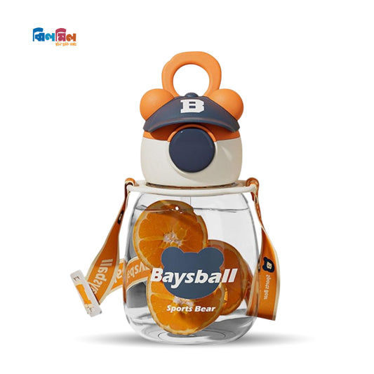 Noughty Bear Transparent Water Pot (ORANGE)