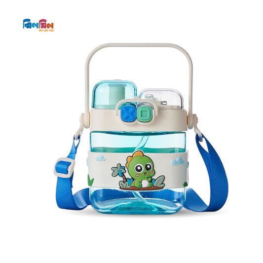 Dinosaur Water bottle Blue