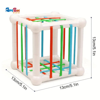 Baby Shape Sorter Toy – Montessori Sensory Cube
