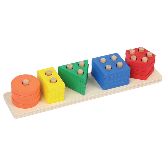 Shape Sorting and Stacking Puzzle
