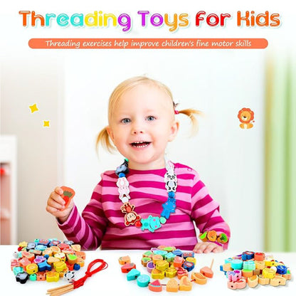 Wooden Lacing Beads Toy(Box)