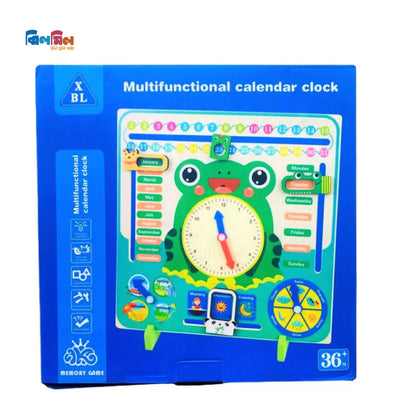 Multifunctional Calendar Clock - Frog