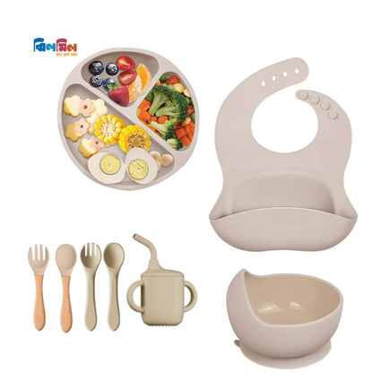 SILICONE BABY FEEDING SET
