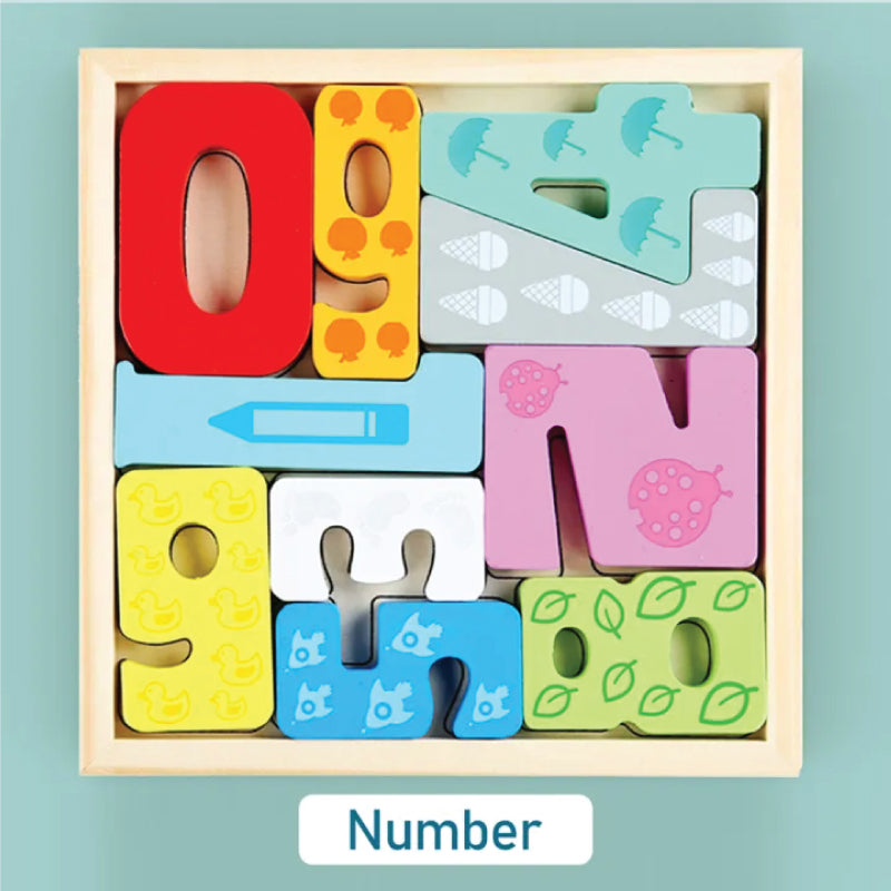 Wooden 3D Cartoon Block Puzzle