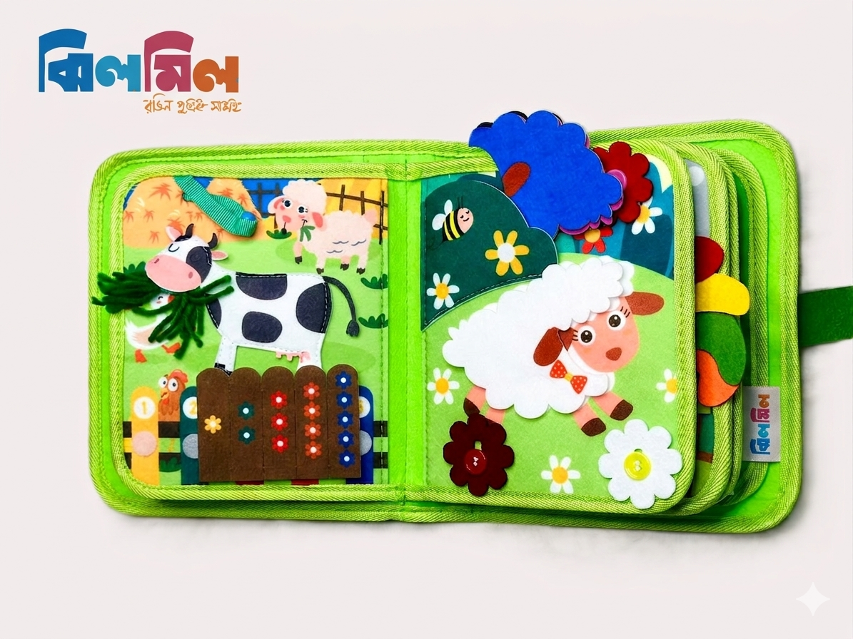 Farm Animal Story Busy Cloth Book