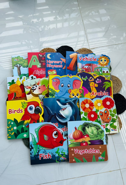 Die-Cut Gyanbox Board Books Set(14 Pcs)
