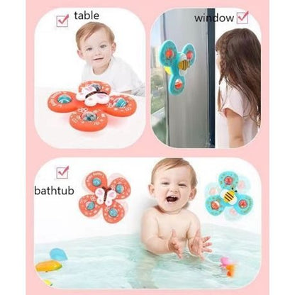 Baby Suction Cup Spinner Rattle Toy