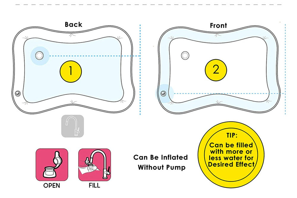Water Play Mat for Infants and Toddlers Baby Toys .size 69*55cm